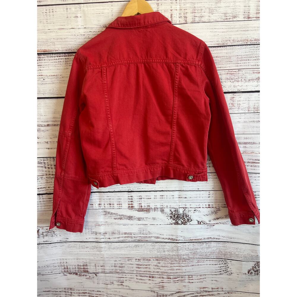 Free People Women’s Rumors Denim Jacket 
 Strawberry Red Size Medium - Picture 5 of 12